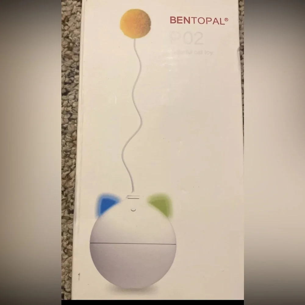 Bentopal LED Roly Poly Battery Powered Cat/Kitten/Pets Interactive Teasing Toy